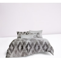 Ložní povlečení z mikrovlákna SATIN LOFT - 160x200 cm - šedé