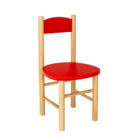 Dětská dřevěná židlička z masivu - barevná