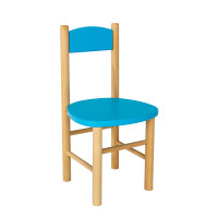Dětská dřevěná židlička z masivu - barevná