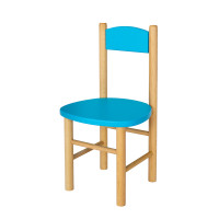 Dětská dřevěná židlička z masivu - barevná