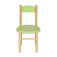 Dětská dřevěná židlička z masivu - barevná
