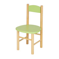 Dětská dřevěná židlička z masivu - barevná