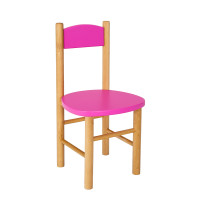 Dětská dřevěná židlička z masivu - barevná