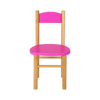 Dětská dřevěná židlička z masivu - barevná