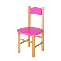 Dětská dřevěná židlička z masivu - barevná