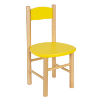 Dětská dřevěná židlička z masivu - barevná