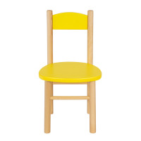 Dětská dřevěná židlička z masivu - barevná