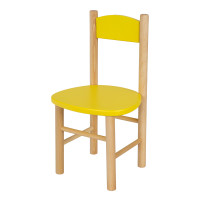 Dětská dřevěná židlička z masivu - barevná