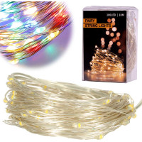 Dekorativní LED světla na drátku - 10m 100LED - multicolour