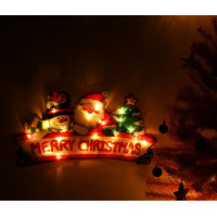 LED závěsná dekorace na okno - Merry Christmas - 45 cm