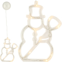 LED závěsná dekorace na okno - Sněhulák - 49 cm 10 LED