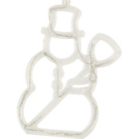 LED závěsná dekorace na okno - Sněhulák - 49 cm 10 LED