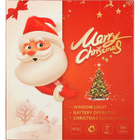 LED závěsná dekorace na okno - Sněhulák - 49 cm 10 LED