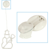 LED závěsná dekorace na okno - Sněhulák - 49 cm 10 LED