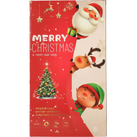 LED závěsná dekorace na okno - Vánoční stromek - 45 cm