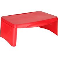 Dětský stolek do auta s úložným prostorem červený