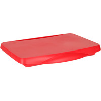 Dětský stolek do auta s úložným prostorem červený