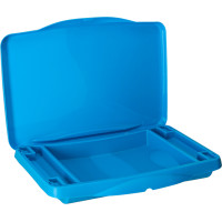 Dětský stolek do auta s úložným prostorem - modrý