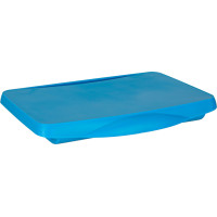 Dětský stolek do auta s úložným prostorem - modrý