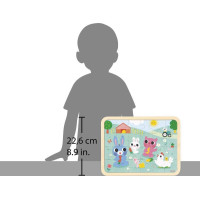 JANOD Dřevěné puzzle s hledáním rozdílů Farma 24 dílků