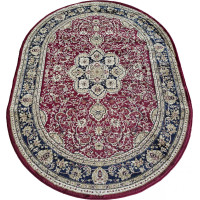 Kusový koberec NOBLE ornament oval - červený