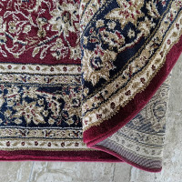 Kusový koberec NOBLE ornament oval - červený