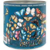 CURIOSI Oboustranné dřevěné puzzle Double: Motýli 424 dílků