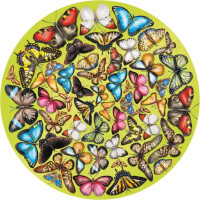 CURIOSI Oboustranné dřevěné puzzle Double: Motýli 424 dílků