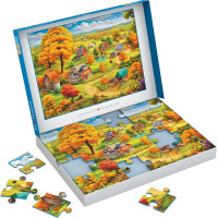 EUROGRAPHICS Puzzle Connecting Pieces: Pokojný život 24 dílků