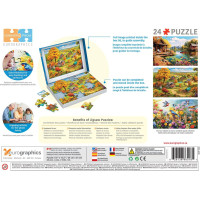 EUROGRAPHICS Puzzle Connecting Pieces: Pokojný život 24 dílků