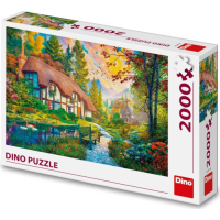 DINO Puzzle Domek u řeky 2000 dílků
