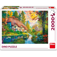 DINO Puzzle Domek u řeky 2000 dílků