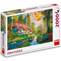 DINO Puzzle Domek u řeky 2000 dílků