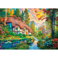 DINO Puzzle Domek u řeky 2000 dílků