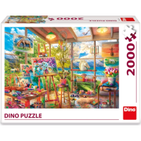 DINO Puzzle Malířský ateliér 2000 dílků