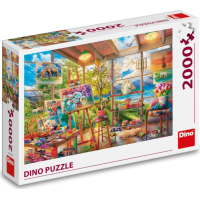 DINO Puzzle Malířský ateliér 2000 dílků