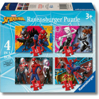 RAVENSBURGER Puzzle Marvel: Spider-Man 4v1 (12,16,20,24 dílků)