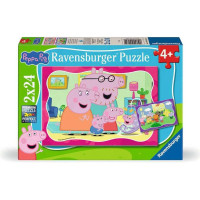 RAVENSBURGER Puzzle Prasátko Peppa 2x24 dílků