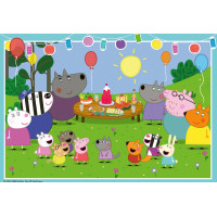RAVENSBURGER Puzzle Prasátko Peppa na oslavě 2x24 dílků
