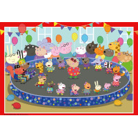 RAVENSBURGER Puzzle Prasátko Peppa na oslavě 2x24 dílků