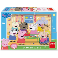 DINO Puzzle Prasátko Peppa: Obchod MAXI 24 dílků
