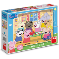 DINO Puzzle Prasátko Peppa: Obchod MAXI 24 dílků