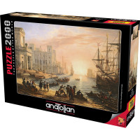 ANATOLIAN Puzzle Přístav při západu slunce 2000 dílků