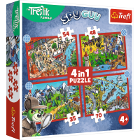 Puzzle Treflíci: Cesty Treflíků 4v1 (35,48,54,70 dílků)