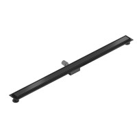 Sprchový žlab MAXMAX Mexen FLAT 2v1 - černý, 1710110 - 110 cm