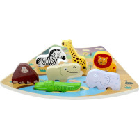 2Kids Toys Dřevěné puzzle Safari propojitelné