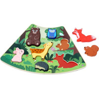 2Kids Toys Dřevěné puzzle Lesní zvířátka propojitelné