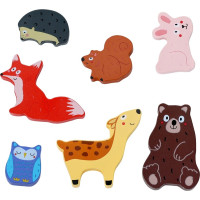 2Kids Toys Dřevěné puzzle Lesní zvířátka propojitelné