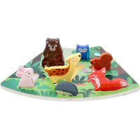 2Kids Toys Dřevěné puzzle Lesní zvířátka propojitelné