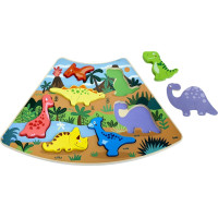 2Kids Toys Dřevěné puzzle Dinosauři propojitelné